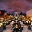 Bali wedding catering dinner set up 