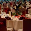 Elegance red and gold theme dinner 