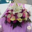 mix rose centerpiece 