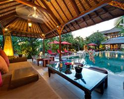 Villa Kalimaya Lounge Pavillion at Sunset Bali Villa Wedding