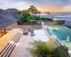 Villa bayu Gita beachfront pool and deck sanur