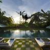 Villa Surya Damai Pool and Garden at Sunset