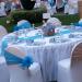 Bali Shuka Wedding - Banquet Chair Dinner Set Up