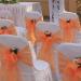 Bali Shuka Wedding - Banquet Chair Orange Ribbon